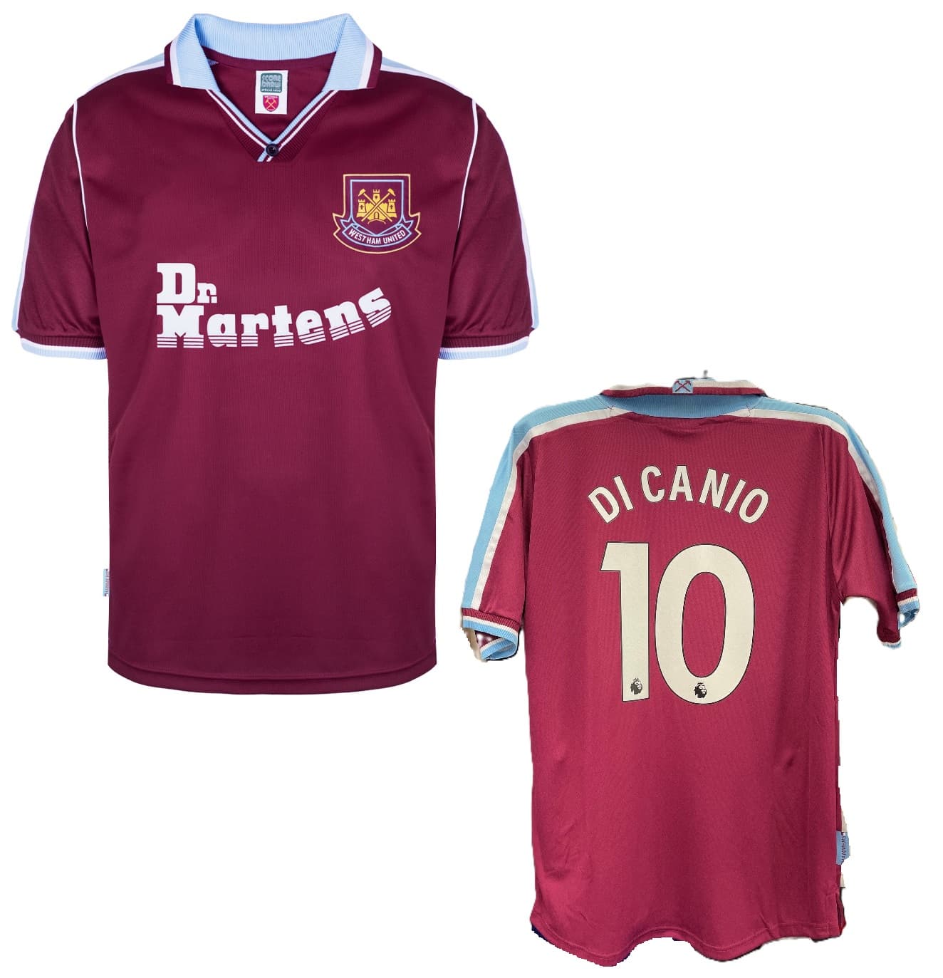 WEST HAM MAGLIA DI CANIO RETRO VINTAGE 2000