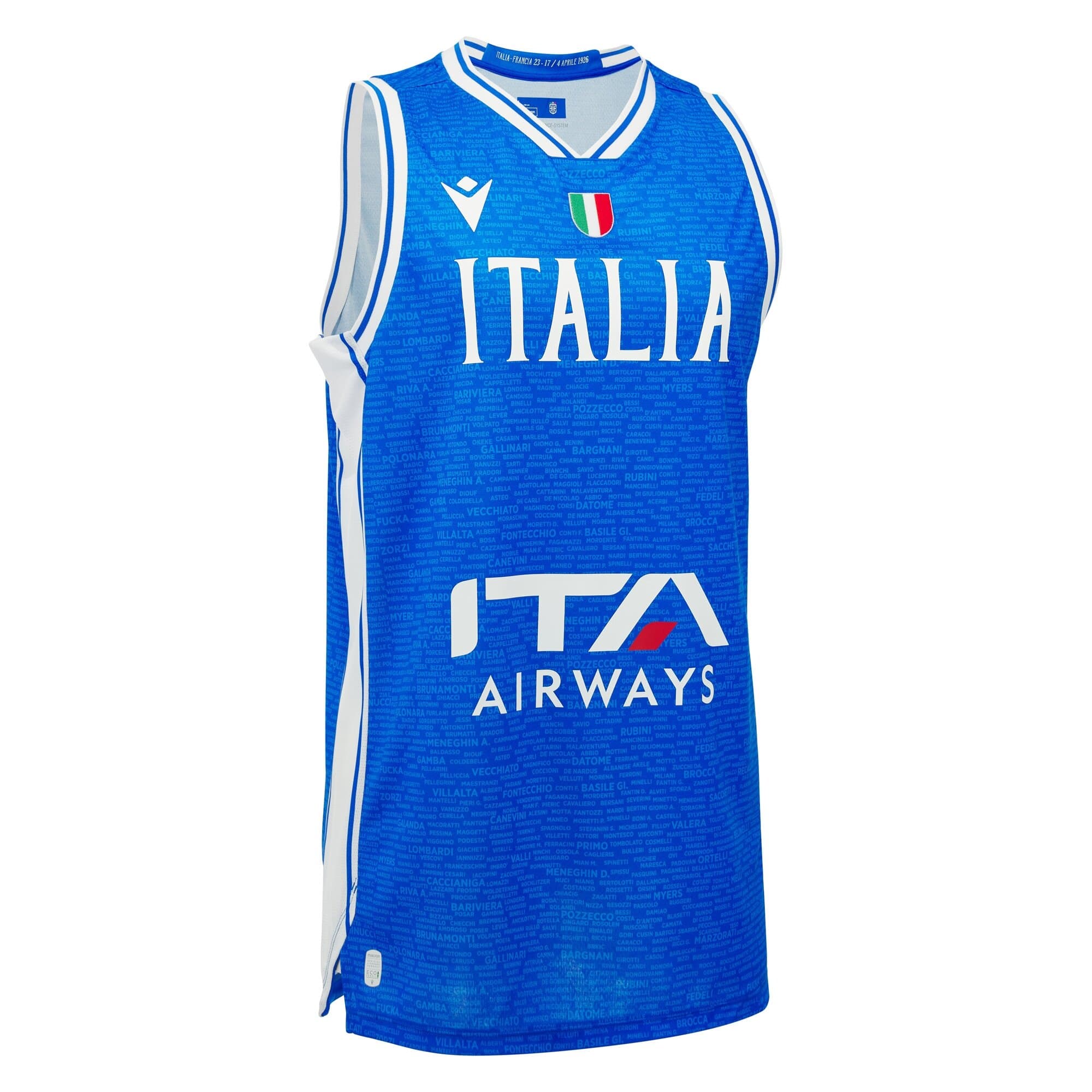 ITALIA BASKET FIP MAGLIA 100 anni